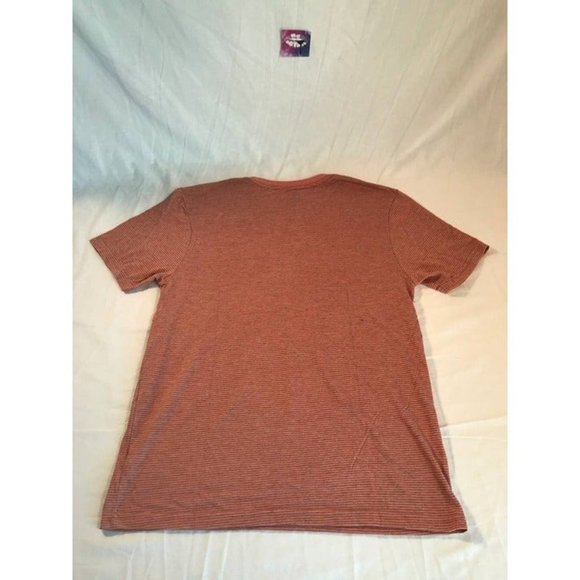 Volcom Striped Shirt Mens sz Small Orange Casual Short Sleeve T-Shirt - Picture 4 of 5